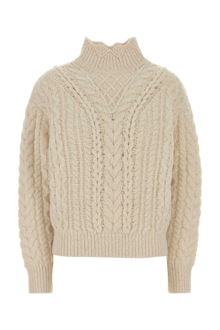 Isabel Marant Etoile Ivory Cotton Blend Bolinea Sweater