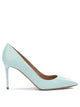 Aquazzura Purist Pump 85 Light Blue Leather Leather Pumps