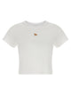 Maison Kitsune 'Baby Fox' Cropped T-Shirt