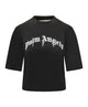 Palm Angels Black Off White Cotton Sweater