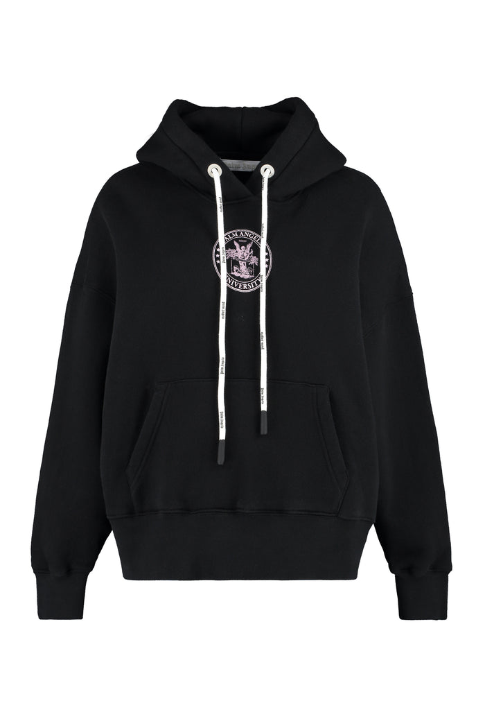 Palm Angels Black Cotton Sweatshirt