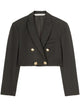 Palm Angels Black Polyester Blend Boyfriend Blazer