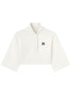 Palm Angels Monogram Cropped Polo Shirt