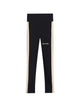 Palm Angels Black White Cotton Trousers