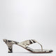 Paris Texas Python-Print Thong Slides