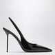 Paris Texas Lidia Slingback Pumps In Black Patent Leather
