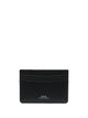 A.p.c. Black Cow Leather Porte-Cartes Andre Wallet