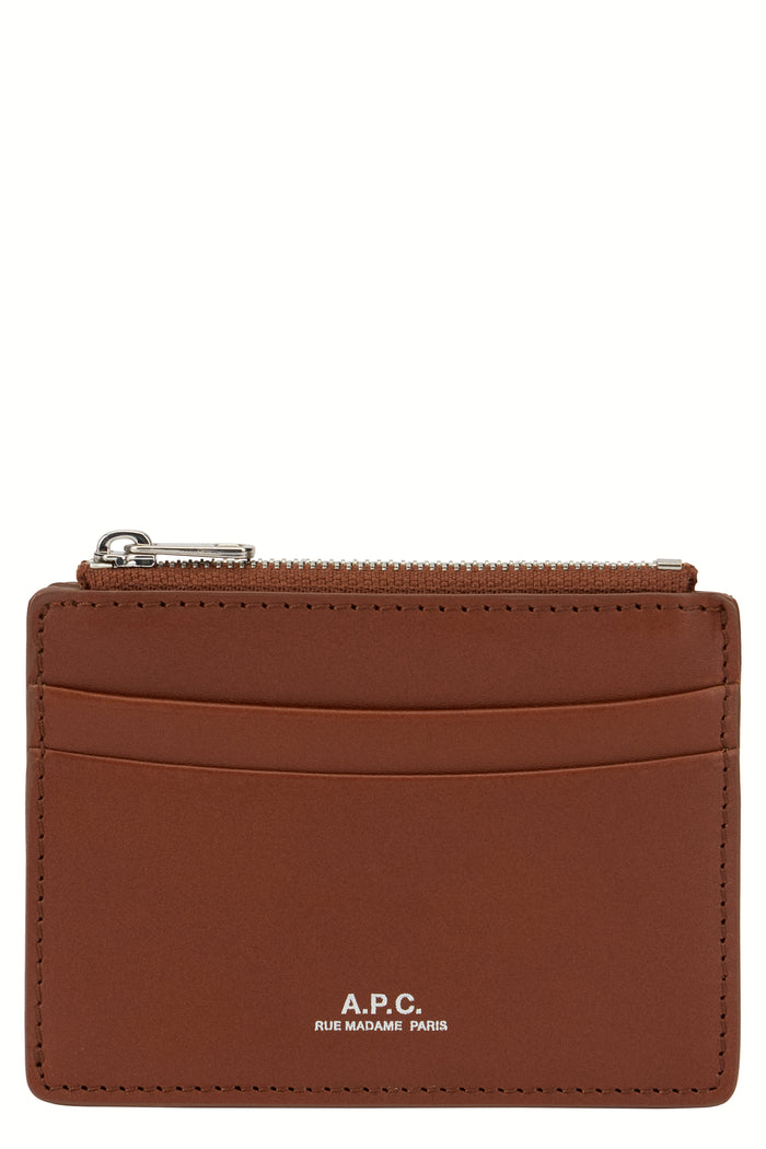 A.p.c. Leather Card Holder Andre