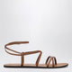 Manebí Cuoio Smooth Leather Crossover Sandals