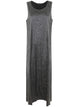 Maria Calderara Crinkled Faux Leather Long Dress