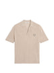 Maison Kitsuné Maison Kitsuné Embroidered Ribbed Polo Shirt