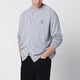 Maison Kitsuné Grey Mélange Fox Head Wool Cardigan