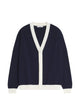 Maison Kitsuné Contrasted Cotton Comfort Cardigan