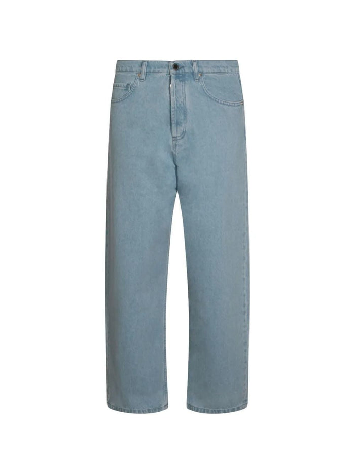 Maison Kitsuné Maison Kitsuné Logo-Patch Wide-Leg Jeans
