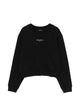 Maison Kitsuné Logo Cotton Cropped Sweatshirt