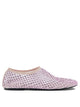 Strategia Pink Mesh Leather Ballerinas