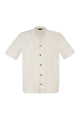 Peserico Lightweight Linen Bowling Shirt
