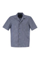 Peserico Lightweight Cotton Chambray-Effect Short-Sleeve Shirt