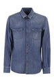 Peserico Lightweight Cotton Denim Shirt With Patch Pockets