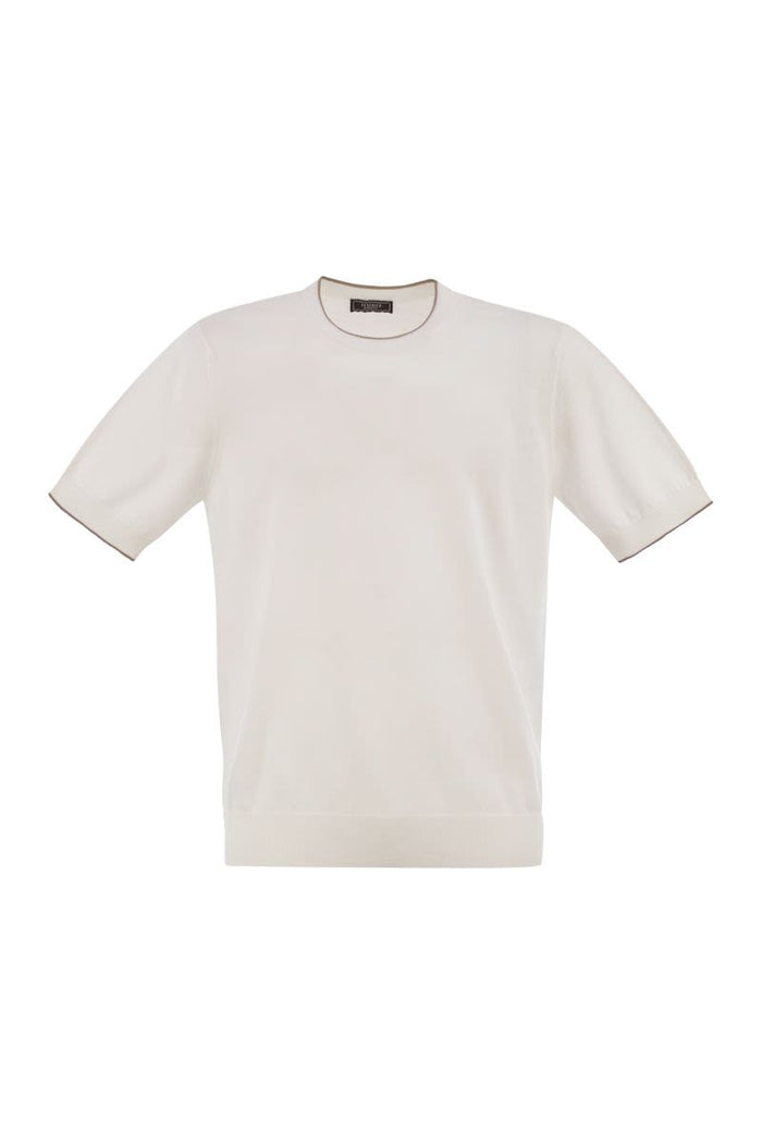Peserico T-Shirt In Pure Cotton Yarn