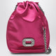Roger Vivier Nano Pilgrim Bag In Fuchsia Satin