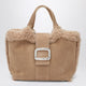 Roger Vivier Viv' Choc Mini Leather Shopping Bag