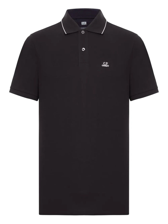 C.p.company Stretch Piquet Short Sleeve Logo