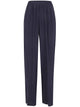 Rosso Puro Long Silk Trousers