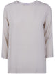 Rosso Puro 3/4 Sleeve Silk Blouse