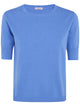 Rosso Puro Crew Neck Short Sleeve Top