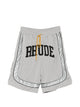 Rhude Baggy Mesh Collegiate Logo Shorts