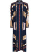 Volantis "Riad" Shirt Neck Dress