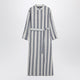 'S Max Mara White/Blue Striped Shirt Dress