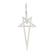 Rick Owens Pentagram Earring