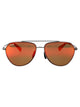 Maui Jim 17 Hawaii Lava Waiwai Shiny Light Ruthenium Acetate Sunglasses