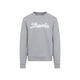 Lanvin Grey Embroidered Logo Cotton Sweatshirt