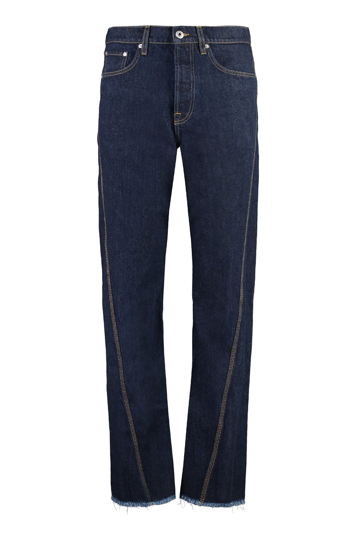 Lanvin 5-Pocket Straight-Leg Jeans