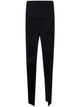 Rick Owens Rick Owens Black Long Sliced Skirt