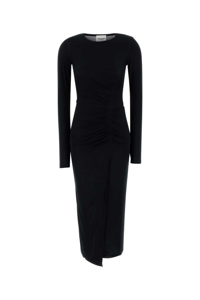 Isabel Marant Etoile Black Stretch Modal Jelina Dress