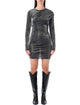 Isabel Marant Etoile Marant Étoile Denise Short Draped Lurex Dress