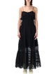 Isabel Marant Etoile Paule Long Floral Cotton And Lace Dress
