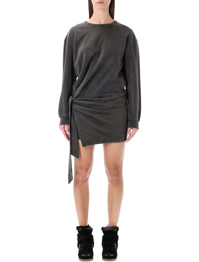 Isabel Marant Etoile Marant Étoile Zae Cotton Mini Sweatshirt Dress