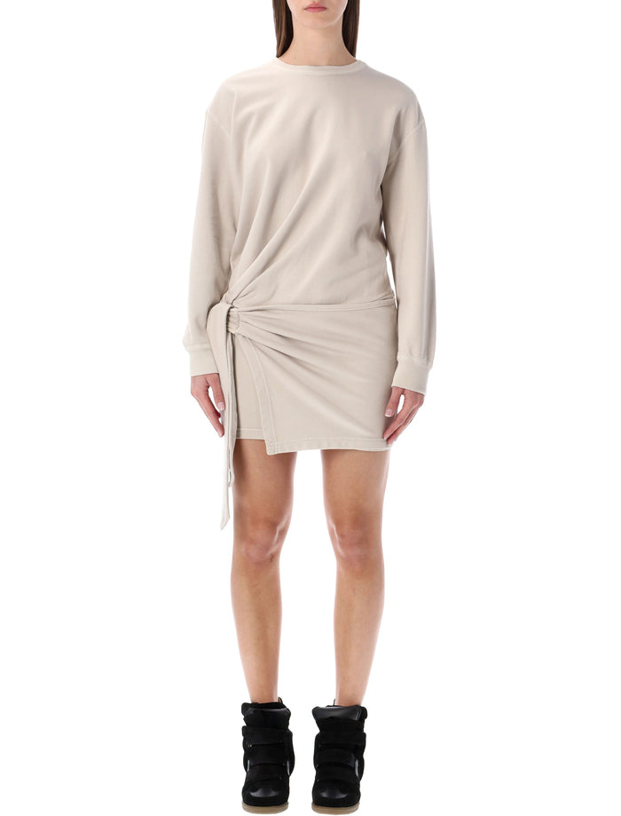 Isabel Marant Etoile Marant Étoile Zae Cotton Mini Sweatshirt Dress