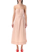 Soeur Soeur Heidi Long Dress In Pink Cotton