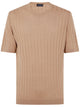 Tagliatore Ribbed Knit Tee Shirt