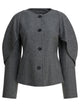 R2w Grey Wool Nylon Cashmere Lycra Jacket