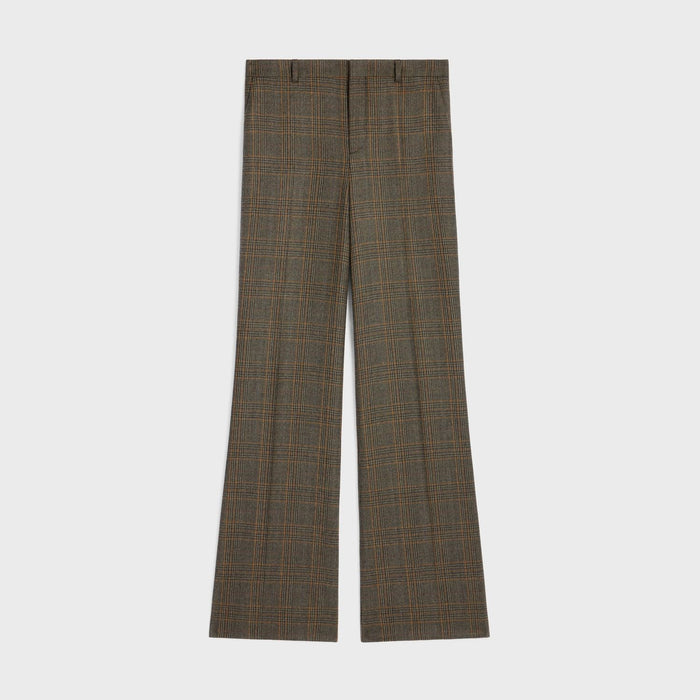 Celine Prince Of Wales Wool Trousers