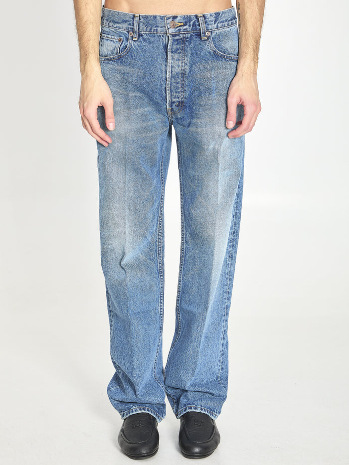 Celine Blue Boyfriend 001 Cotton Jeans