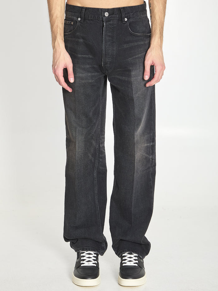 Celine Black Boyfriend 001 Cotton Jeans