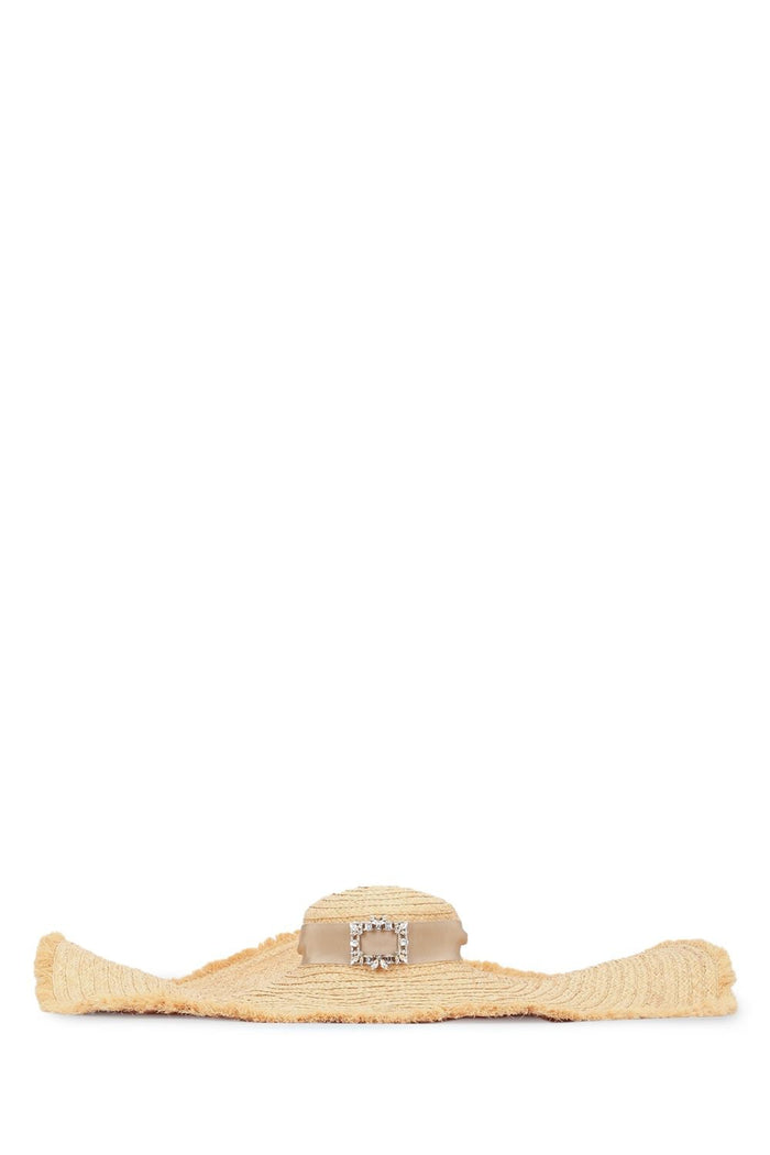 Roger Vivier Rv Broche Extra Rafia Hat